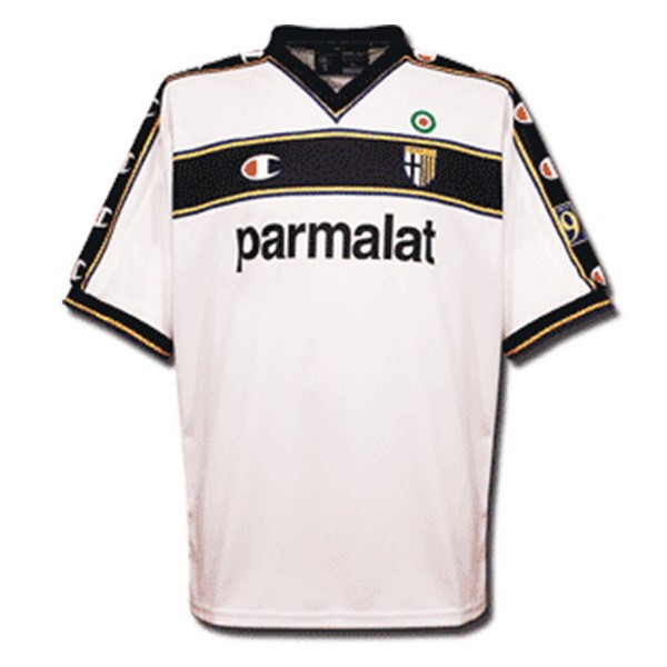 Camiseta Parma Champion Segunda Equipo Retro 2002 2003 Blanco